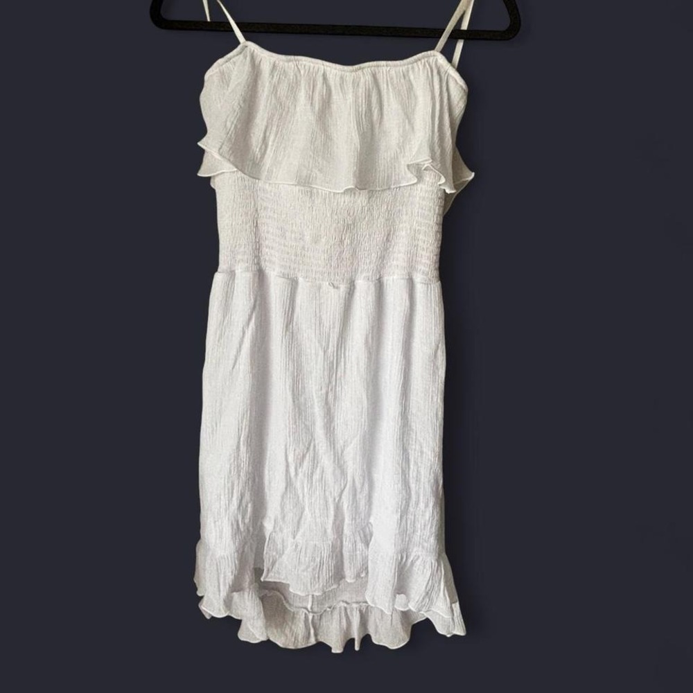 BCX Women's White Ruffle Dress Size XL (Junior / Teen)‎